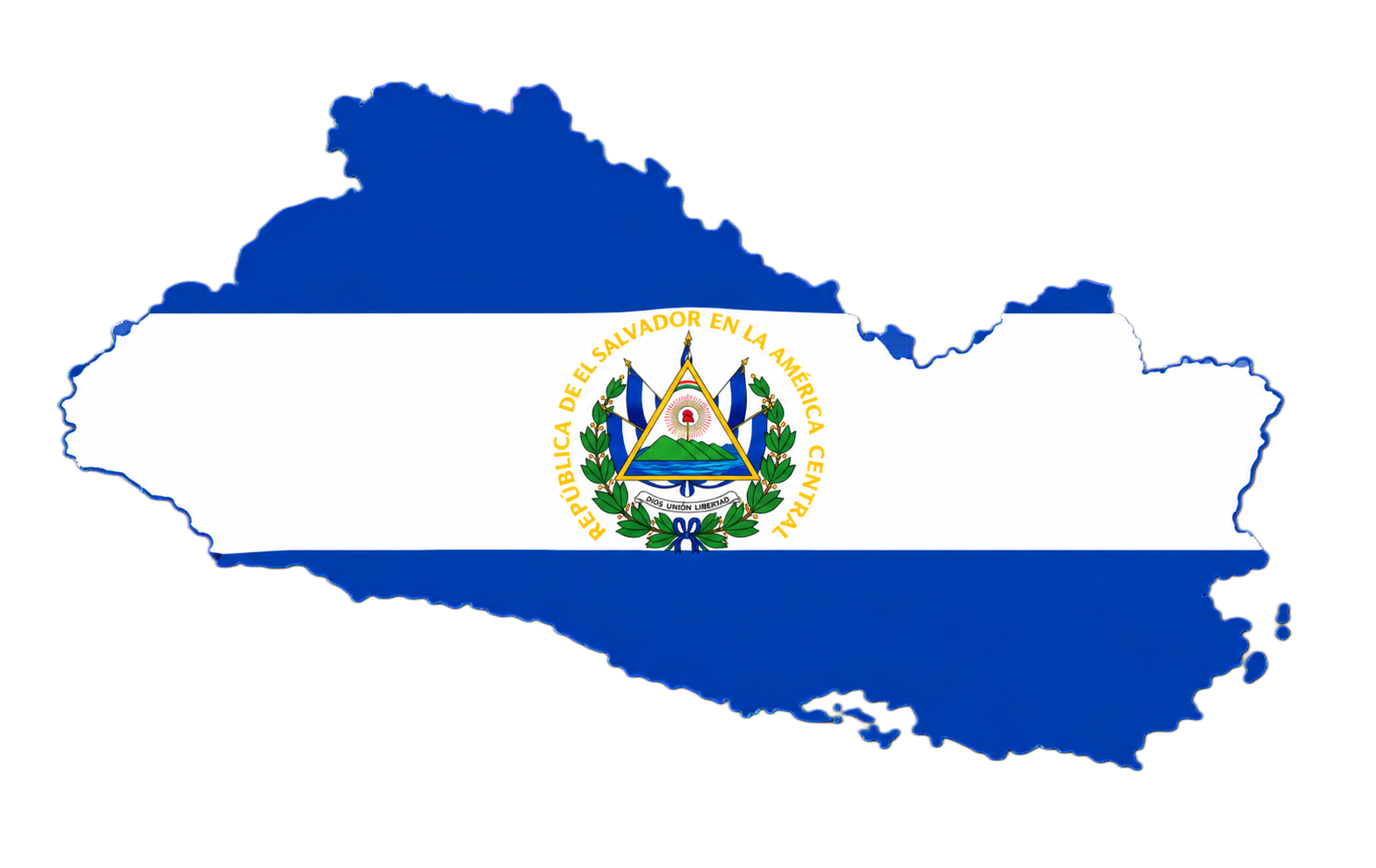 Map of el-salvador featuring the el salvador flag