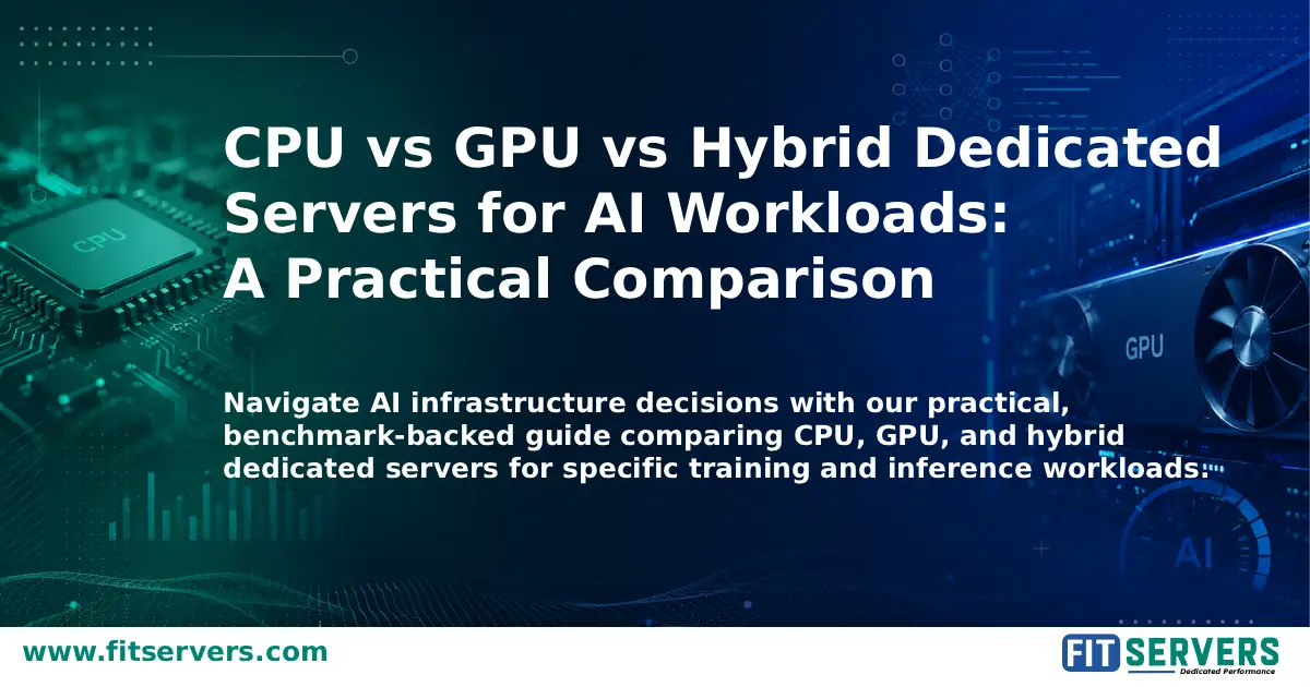 CPU vs GPU vs Hybrid Servers for AI Workloads