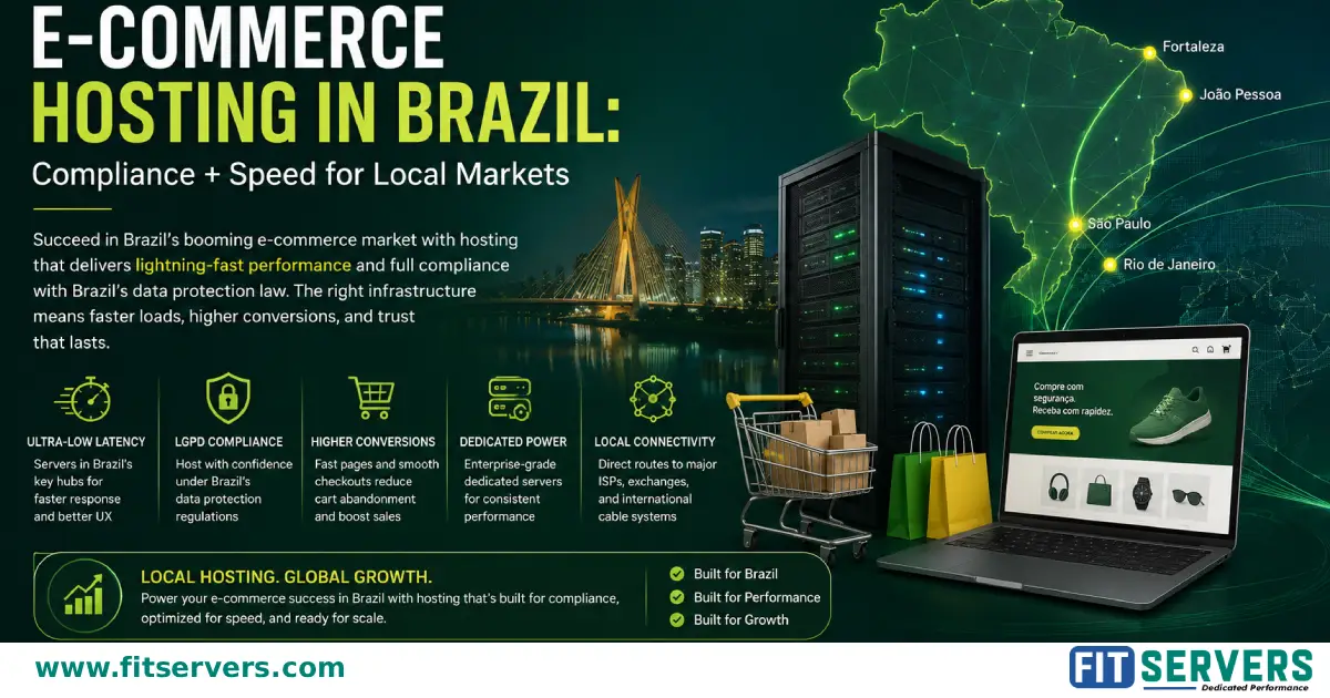 E-Commerce Hosting in Brazil: Speed and LGPD Compliance