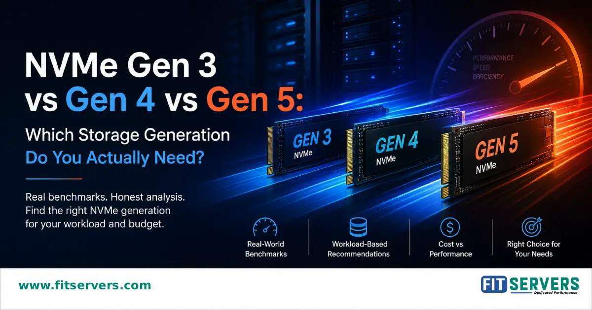 NVMe Gen 3 vs 4 vs 5: Stop Overpaying for Server Storage